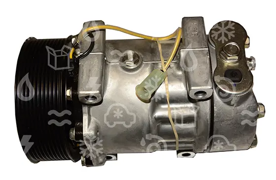 kompresor SANDEN 7H15, řemenice 125 mm - PV10, 24V, OE: 6106, 7482436934, 82436934